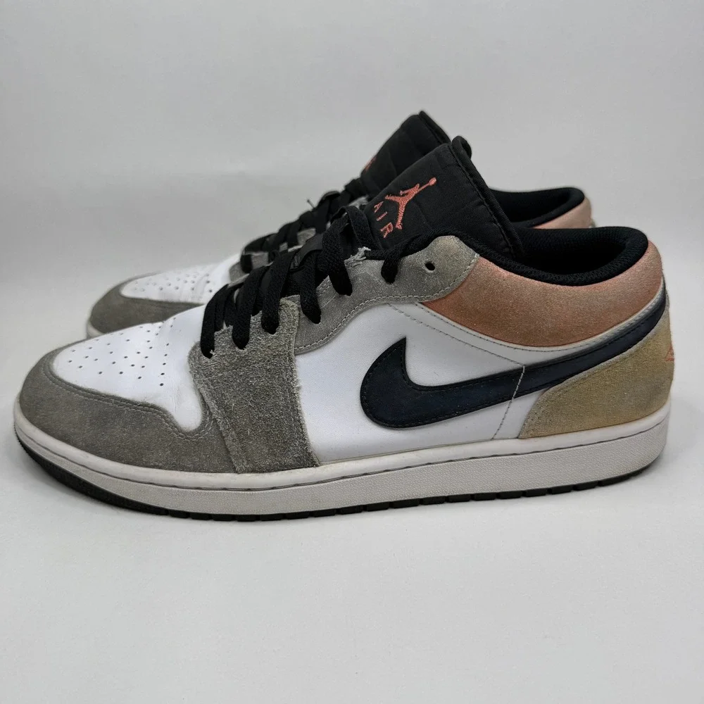 Nike Air Jordan 1 Low SE Flight Club Mens 13 White Grey Peach DX4334-008